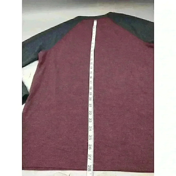 Orvis Classic Collection Mens Medium Red Gray Long Sleeve Pullover Sweater - Picture 9 of 10